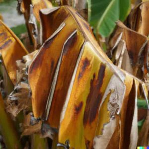 Bananenpflanzen bekommen braune Blätter was nun?
